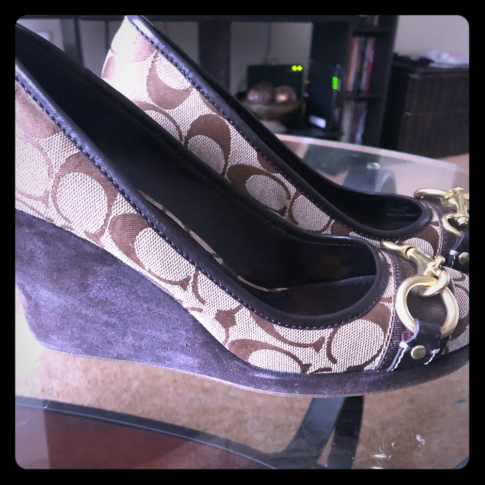 Coach wedge heels